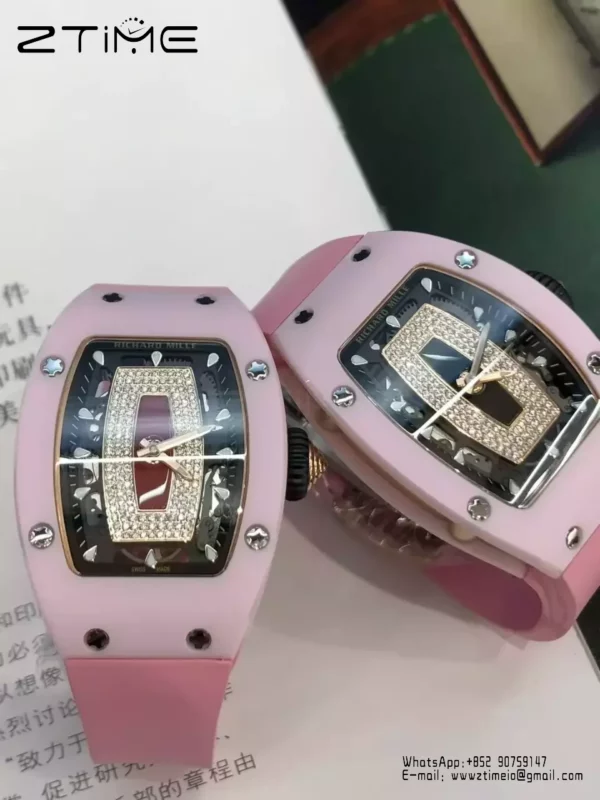 RICHARD MILLE RM07 RM07-01 Red Pink ceramic case BBA Factory 1:1 Best Skeleton dial - Super Clone Watch | 1:1 Best Version