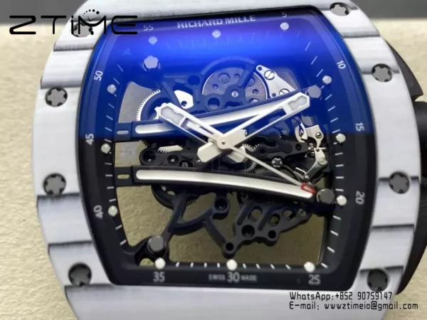 RICHARD MILLE RM6101 RM61-01 ZF 1:1 Best Edition Yohan Blake White NTPT Super Clone - Super Clone Watch | 1:1 Best Version