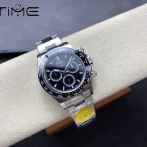 Rolex Daytona 126500 VSF 1:1 Best Edition 904L Steel Black Dial on SS Braclet DD4131 V4 - Super Clone Watch | 1:1 Best Version
