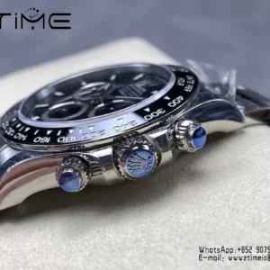 Rolex Daytona 126500 VSF 1:1 Best Edition 904L Steel Black Dial on SS Braclet DD4131 V4 - Super Clone Watch | 1:1 Best Version