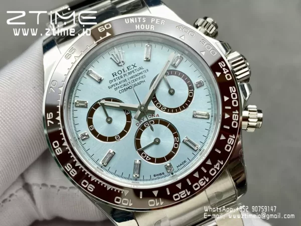 Rolex Daytona 126506 VSF 1:1 Best Edition  Ice Blue Dial Crystal Markers DD4131 - Super Clone Watch | 1:1 Best Version