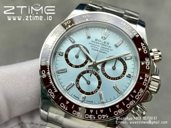 Rolex Daytona 126506 VSF 1:1 Best Edition  Ice Blue Dial Crystal Markers DD4131 - Super Clone Watch | 1:1 Best Version