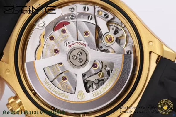 Rolex Daytona 126518 VS Factory 1:1 Best Edition YG/Black Dial on Oysterflex Strap DD4131 - Super Clone Watch | 1:1 Best Version