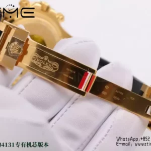 Rolex Daytona 126518 VS Factory 1:1 Best Edition YG/Black Dial on Oysterflex Strap DD4131 - Super Clone Watch | 1:1 Best Version