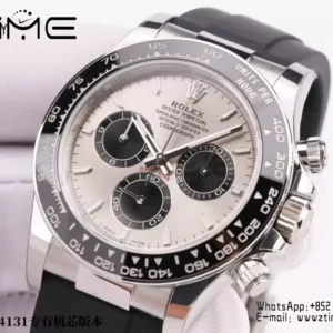 Rolex Daytona 126519 VS Factory 1:1 Best Edition Grey Dial on Oysterflex Rubber Strap DD4131 - Super Clone Watch | 1:1 Best Version