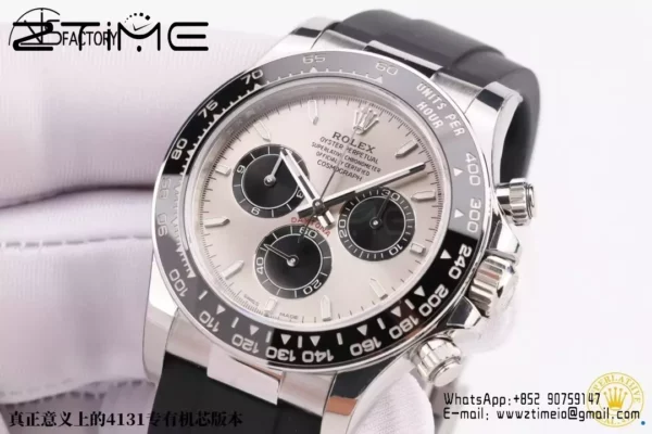 Rolex Daytona 126519 VS Factory 1:1 Best Edition Grey Dial on Oysterflex Rubber Strap DD4131 - Super Clone Watch | 1:1 Best Version