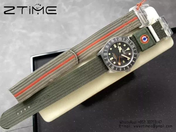 Tudor Pelagos FXD Titanium GMT M2542G247NU M+F 1:1 Best Edition Black Dial Nylon Strap - Super Clone Watch | 1:1 Best Version