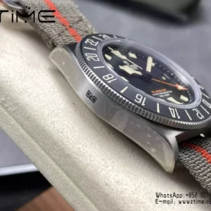 Tudor Pelagos FXD Titanium GMT M2542G247NU M+F 1:1 Best Edition Black Dial Nylon Strap - Super Clone Watch | 1:1 Best Version