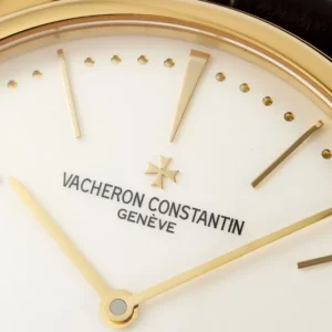 VC Patrimony 81180 YG KZF Best Edition White Dial on Black Leather Strap - Super Clone Watch | 1:1 Best Version