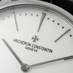 VC Patrimony 81180 SS KZF Best Edition White Dial on Black Leather Strap - Super Clone Watch | 1:1 Best Version