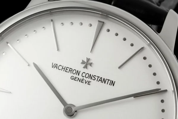 VC Patrimony 81180 SS KZF Best Edition White Dial on Black Leather Strap - Super Clone Watch | 1:1 Best Version