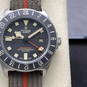 Tudor Pelagos FXD Titanium GMT M2542G247NU M+F 1:1 Best Edition Black Dial Nylon Strap - Super Clone Watch | 1:1 Best Version