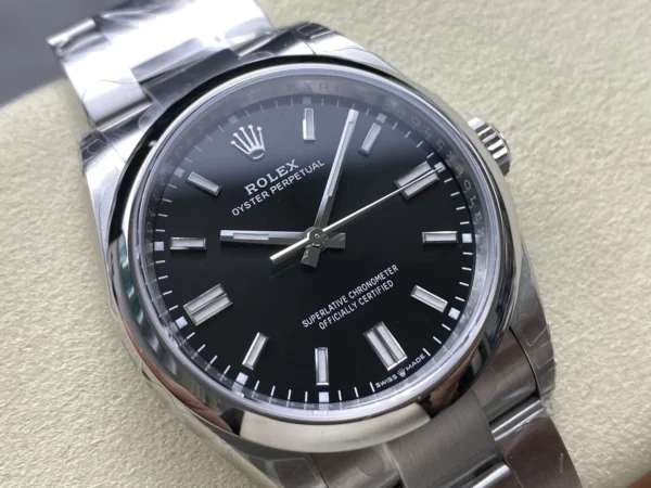 Rolex Oyster Perpetual 126000 36mm VSF 1:1 Best Edition 904L Steel Black Dial on SS Bracelet - Super Clone Watch | 1:1 Best Version