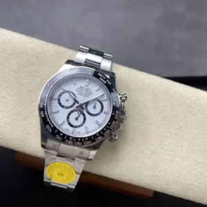 Rolex Daytona 126500 VSF 1:1 Best Edition 904L Steel White Dial on SS Braclet DD4131 V4 - Super Clone Watch | 1:1 Best Version