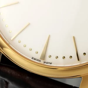 VC Patrimony 81180 YG KZF Best Edition White Dial on Black Leather Strap - Super Clone Watch | 1:1 Best Version