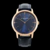VC Patrimony 81180 YG KZF Best Edition Blue Dial on Blue Leather Strap - Super Clone Watch | 1:1 Best Version