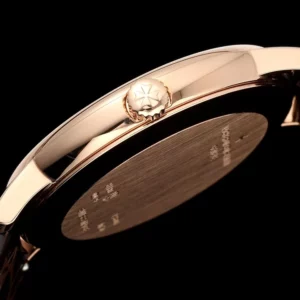 VC Patrimony 81180R YG KZF Best Edition White Dial on Brown Leather Strap - Super Clone Watch | 1:1 Best Version