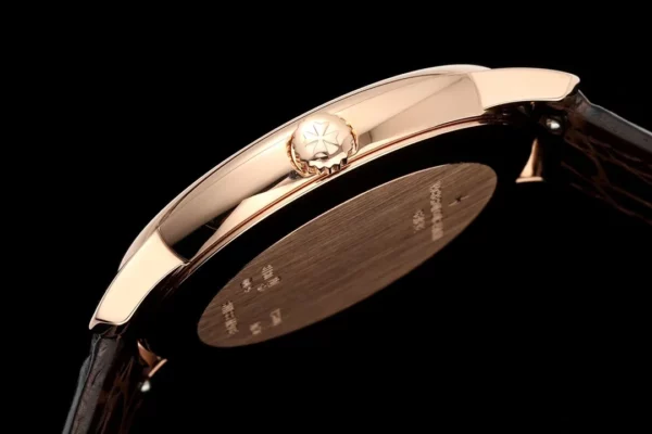 VC Patrimony 81180R YG KZF Best Edition White Dial on Brown Leather Strap - Super Clone Watch | 1:1 Best Version