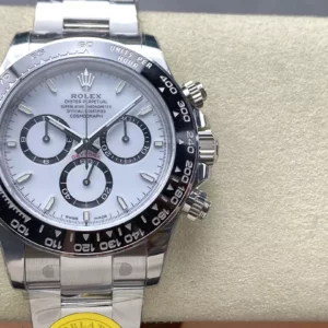 Rolex Daytona 126500 VSF 1:1 Best Edition 904L Steel White Dial on SS Braclet DD4131 V4 - Super Clone Watch | 1:1 Best Version