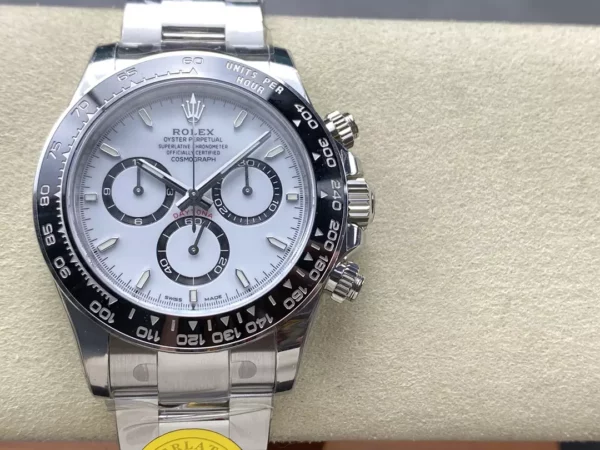 Rolex Daytona 126500 VSF 1:1 Best Edition 904L Steel White Dial on SS Braclet DD4131 V4 - Super Clone Watch | 1:1 Best Version