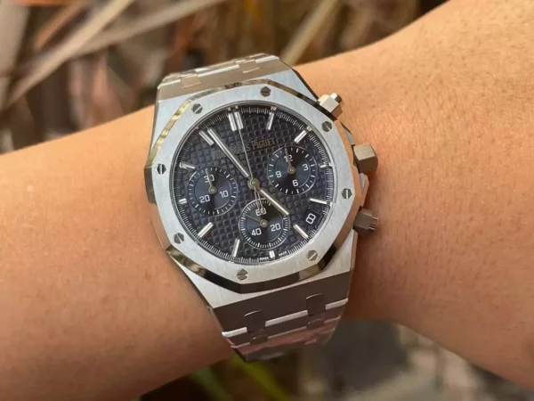 AP Royal Oak Chrono 26240ST SS APS Factory 1:1 Best Edition Blue Dial  SA4401 Super Clone - Super Clone Watch | 1:1 Best Version