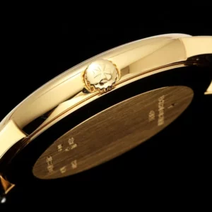 VC Patrimony 81180 YG KZF Best Edition White Dial on Black Leather Strap - Super Clone Watch | 1:1 Best Version
