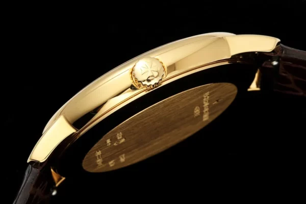 VC Patrimony 81180 YG KZF Best Edition White Dial on Black Leather Strap - Super Clone Watch | 1:1 Best Version