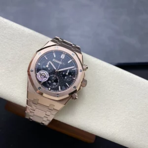AP Royal Oak Chrono 26240 RG APSF 1:1 Best Edition Black Dial on RG Bracelet SA4401 - Super Clone Watch | 1:1 Best Version