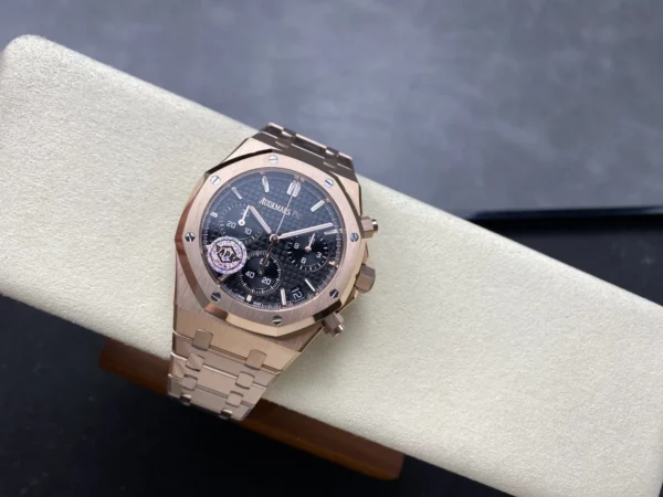 AP Royal Oak Chrono 26240 RG APSF 1:1 Best Edition Black Dial on RG Bracelet SA4401 - Super Clone Watch | 1:1 Best Version