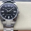 Rolex Oyster Perpetual 124300 41mm VSF 1:1 Best Edition 904L teräs musta soittaa SS rannekorun - Super Clone Watch | 1:1 Paras versio