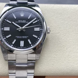 Rolex Oyster Perpetual 124300 41mm VSF 1:1 Best Edition 904L Steel Black Dial on SS Bracelet - Super Clone Watch | 1:1 Best Version
