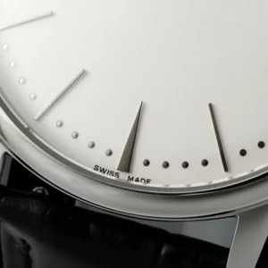 VC Patrimony 81180 SS KZF Best Edition White Dial on Black Leather Strap - Super Clone Watch | 1:1 Best Version
