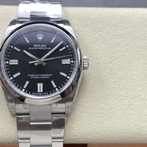 Rolex Oyster Perpetual 126000 36mm VSF 1:1 Best Edition 904L Steel Black Dial on SS Bracelet - Super Clone Watch | 1:1 Best Version