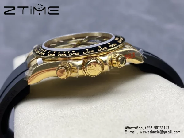 Rolex Daytona 126518 QF 1:1 Best Edition Black/YG Dial SH4131 V11 (Weighted) - Super Clone Watch | 1:1 Best Version