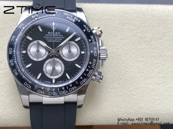 Rolex Daytona 126519 VS Factory 1:1 Best Edition Black/Silver Lume Dial V2 (Weighted) - Super Clone Watch | 1:1 Best Version