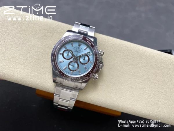 Rolex Daytona 126506 VSF 1:1 Best Edition  Ice Blue Dial Crystal Markers  V2 (Weighted) - Super Clone Watch | 1:1 Best Version