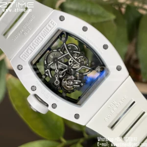 Richard Mille RM055 White Ceramic ZF 1:1 Best Edition RMUL2 Super Clone V2 - Super Clone Watch | 1:1 Best Version