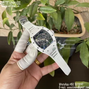 Richard Mille RM055 White Ceramic ZF 1:1 Best Edition RMUL2 Super Clone V2 - Super Clone Watch | 1:1 Best Version