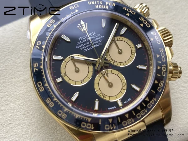 Rolex Daytona 126518 VS Factory 1:1 Best Edition Black/YG  Dial V2 (Weighted) - Super Clone Watch | 1:1 Best Version