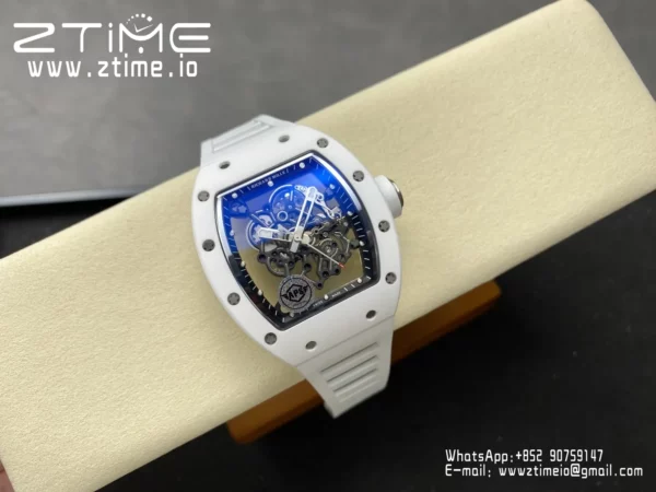 Richard Mille RM055 White Ceramic APSF 1:1 Best Edition RMUL2 Super Clone V2 - Super Clone Watch | 1:1 Best Version