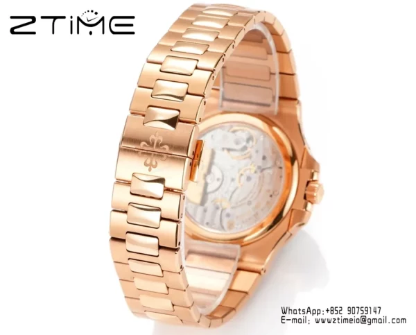 Patek Philippe Nautilus 5712R RG OMEF 1:1 Best Edition Brown Dial on RG Bracelet A240 Super Clone - Super Clone Watch | 1:1 Best Version