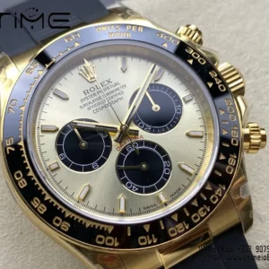 Rolex Daytona 126518 QF 1:1 Best Edition YG/Black Dial SH4131 V11 (Weighted) - Super Clone Watch | 1:1 Best Version
