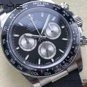 Rolex Daytona 126519 VS Factory 1:1 Best Edition Black/Silver Lume Dial V2 (Weighted) - Super Clone Watch | 1:1 Best Version