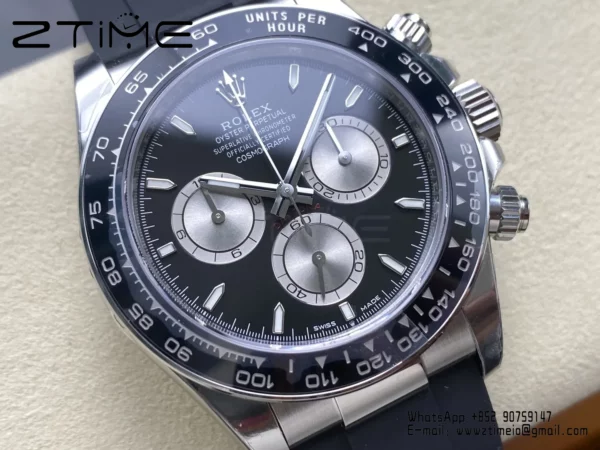 Rolex Daytona 126519 VS Factory 1:1 Best Edition Black/Silver Lume Dial V2 (Weighted) - Super Clone Watch | 1:1 Best Version