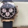 Rolex Daytona 126515 QF 1:1 Mejor Edición Esfera Negra/RG Diamantes con correa Oysterflex SH4131 V11 (ponderada) - Reloj Super Clon | 1:1 Mejor Versión