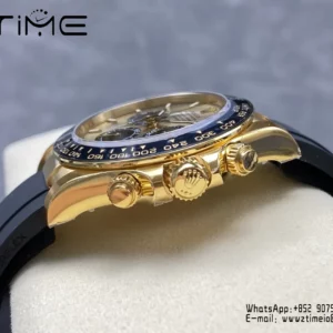 Rolex Daytona 126518 VS Factory 1:1 Best Edition YG/Black Dial V2 (Weighted) - Super Clone Watch | 1:1 Best Version