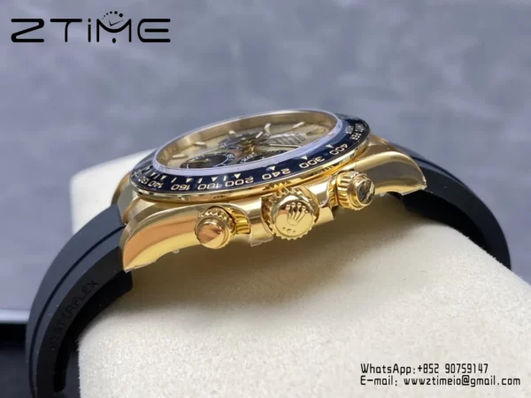 Rolex Daytona 126518 VS Factory 1:1 Best Edition YG/Black Dial V2 (Weighted) - Super Clone Watch | 1:1 Best Version
