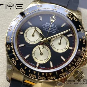 Rolex Daytona 126518 QF 1:1 Best Edition Black/YG Dial SH4131 V11 (Weighted) - Super Clone Watch | 1:1 Best Version