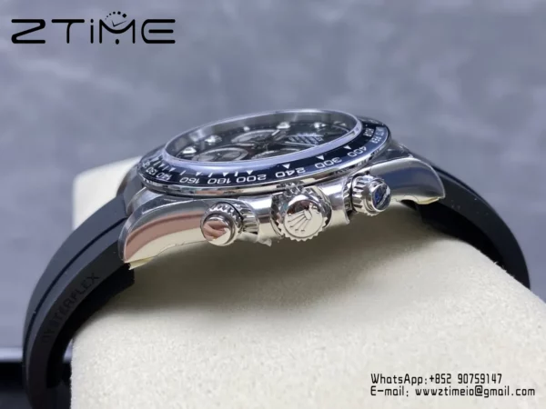 Rolex Daytona 126519 VS Factory 1:1 Best Edition Black/Silver Diamonds Dial V2 (Weighted) - Super Clone Watch | 1:1 Best Version