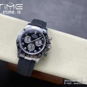 Rolex Daytona 126519 QF 1:1 Best Edition Black/Silver Diamonds Dial  SH4131 V11 (Weighted) - Super Clone Watch | 1:1 Best Version